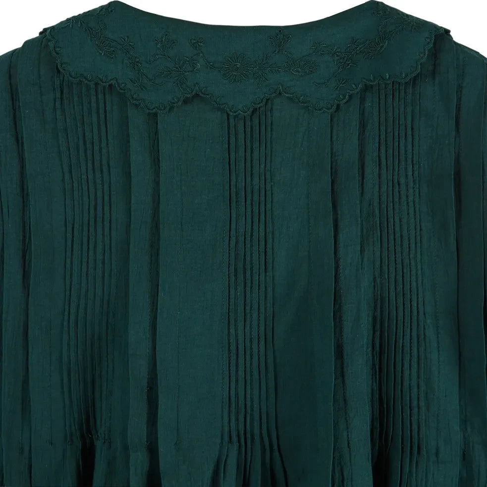Emile et Ida - Elisabeth Vintage Blouse | Forest Green