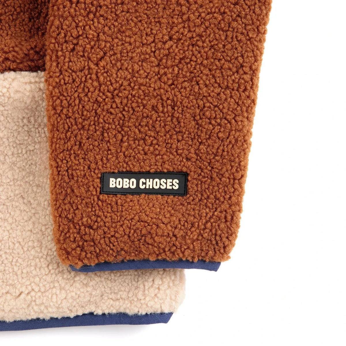 Bobo Choses - Reversible Sherpa Jacket Made from Recycled Fibers | Navy