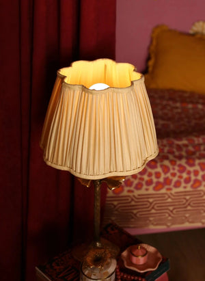 Doing Goods - Diya Silk Lampshade | Yellow