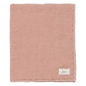 Editions Aimable - Pablo Blanket | Vintage Rose Gauze