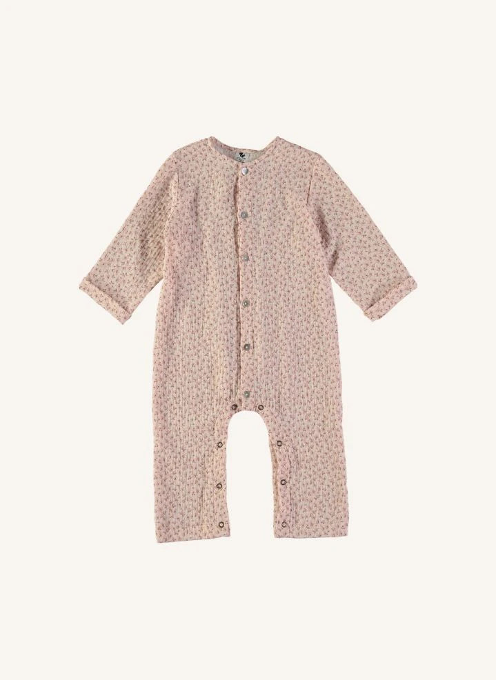Risu Risu - Cosi Organic Cotton Muslin Floral Print Pajama Set | Pink