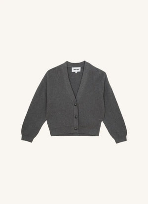 Smallable Kid - Abbey Organic Cotton Cardigan | Grey Mélange
