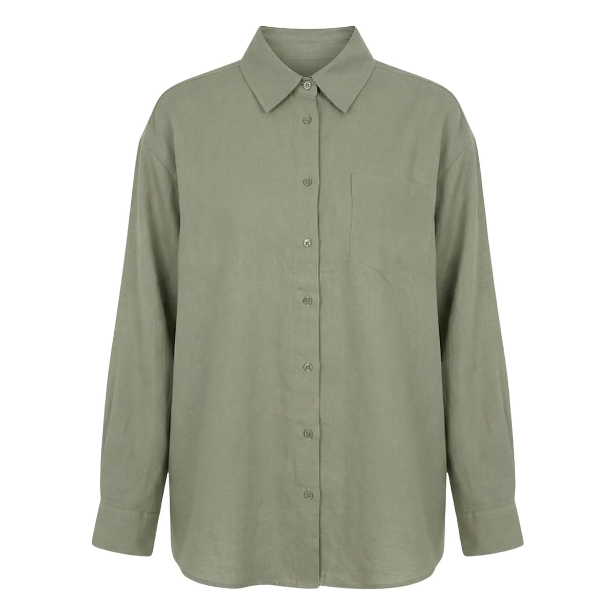 Vanessa Sposi - Vanessa Sposi X Laura Brown: The Pocket Organic Linen Shirt | Khaki