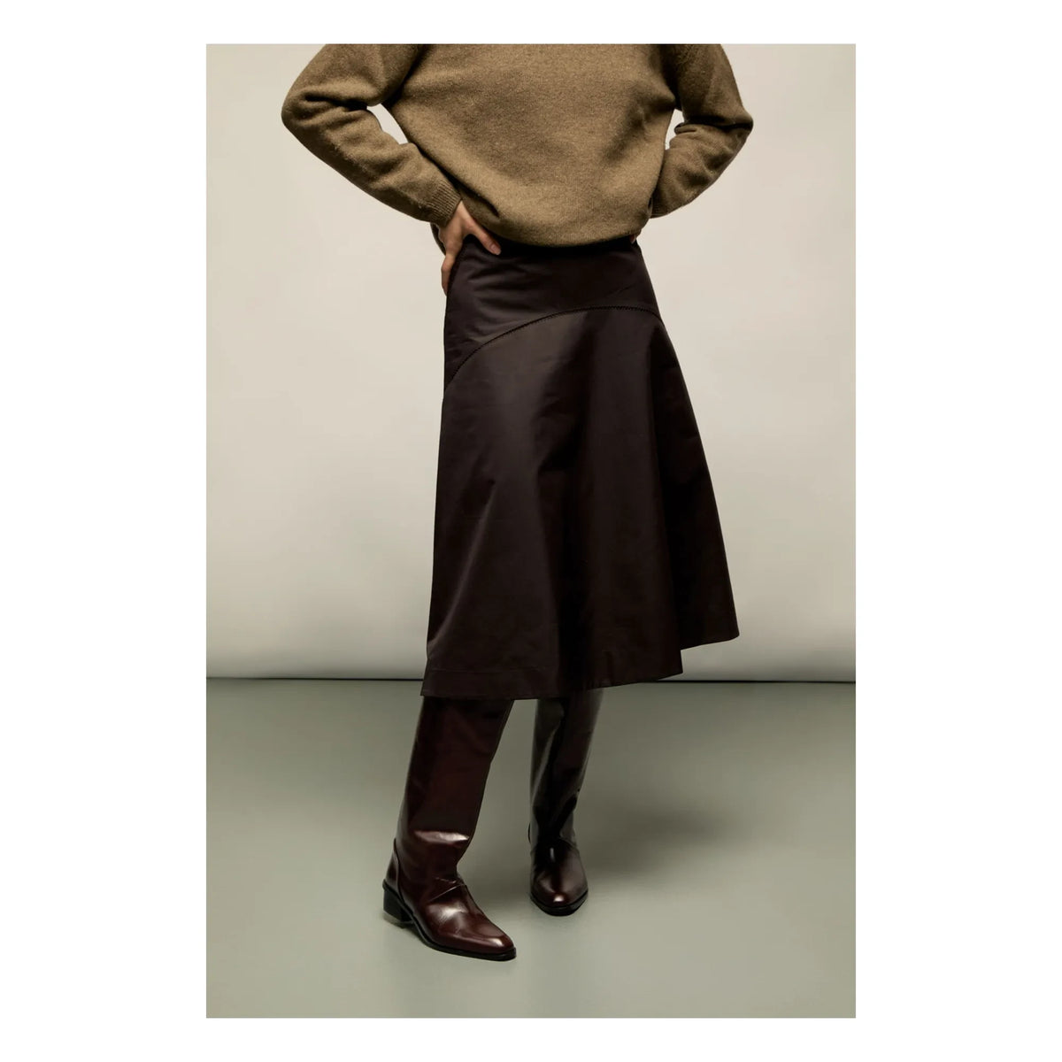 Augusta - Sarah Leather Boots | Chocolate