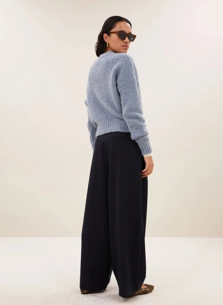 By Bar - Sonny Wool Sweater | Grey Blue