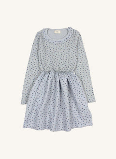Búho - Floral dress | Grey blue