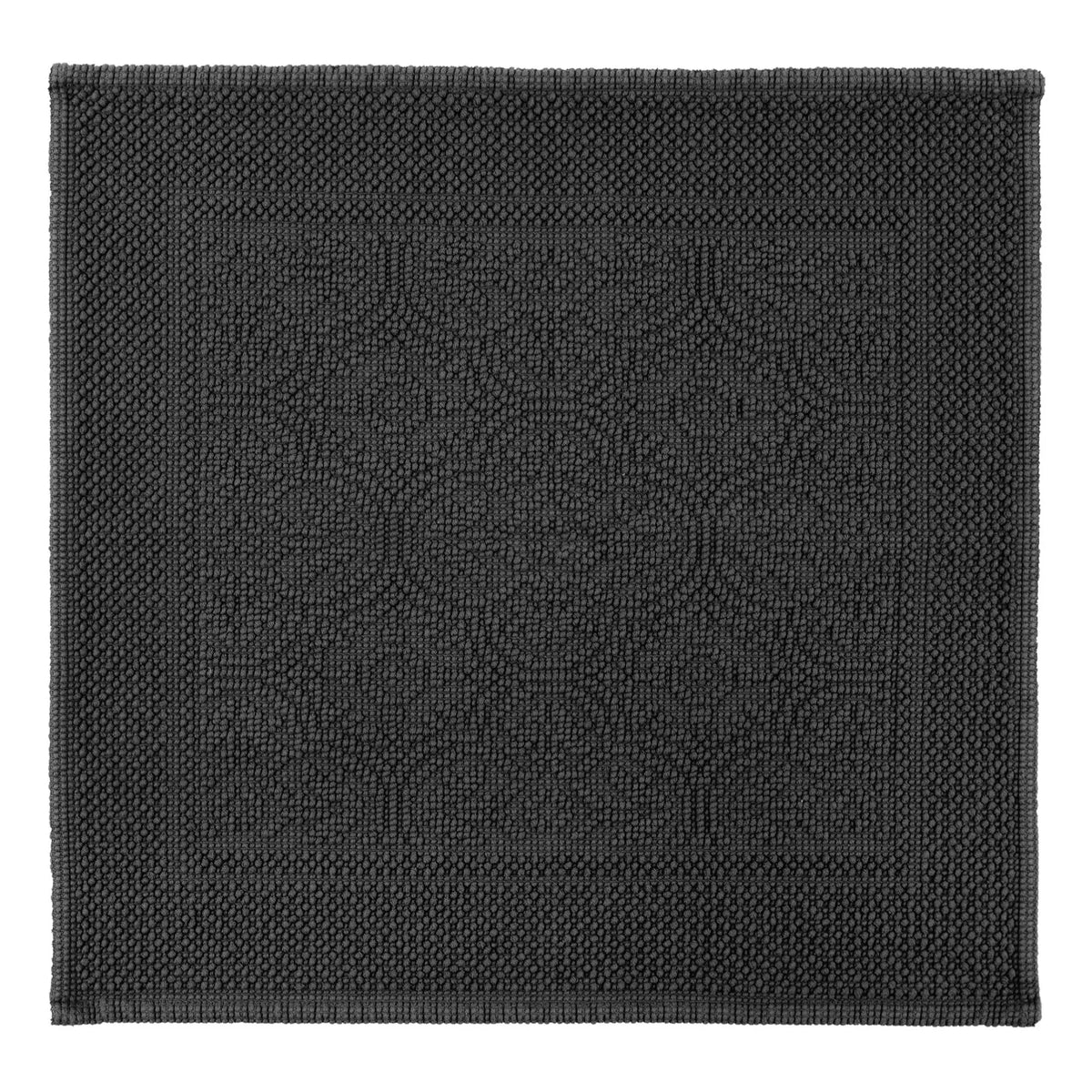 Haomy - Kymi Cotton Bath Mat | Black