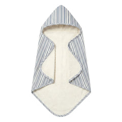Editions Aimable - Charles bath cape | Azure Stripes Poplin