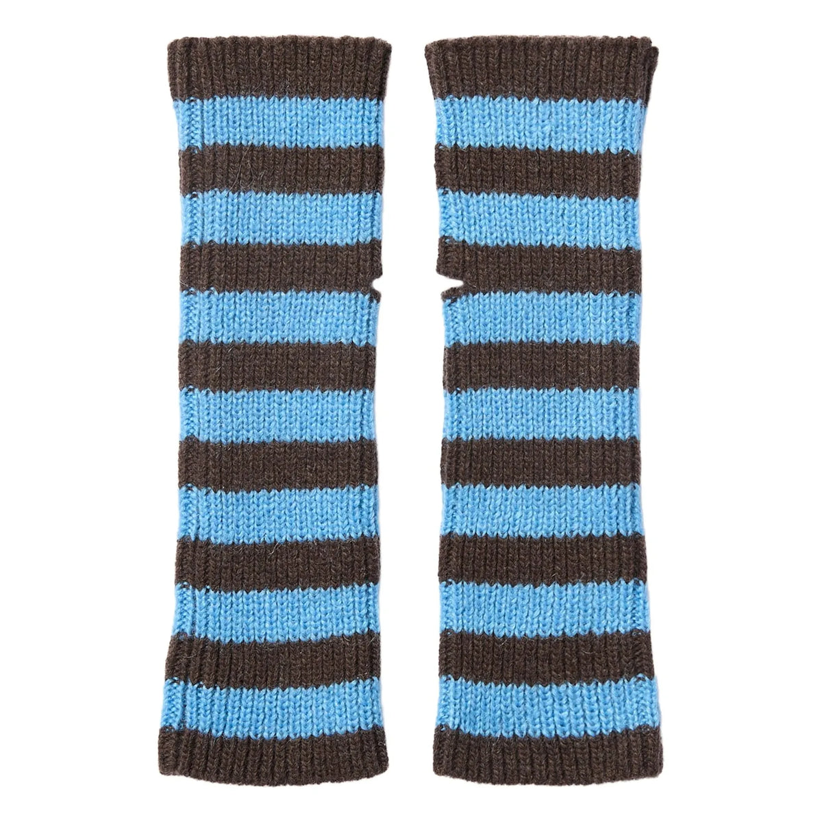 Mapoésie - Oda Wool Striped Gloves | Mavi