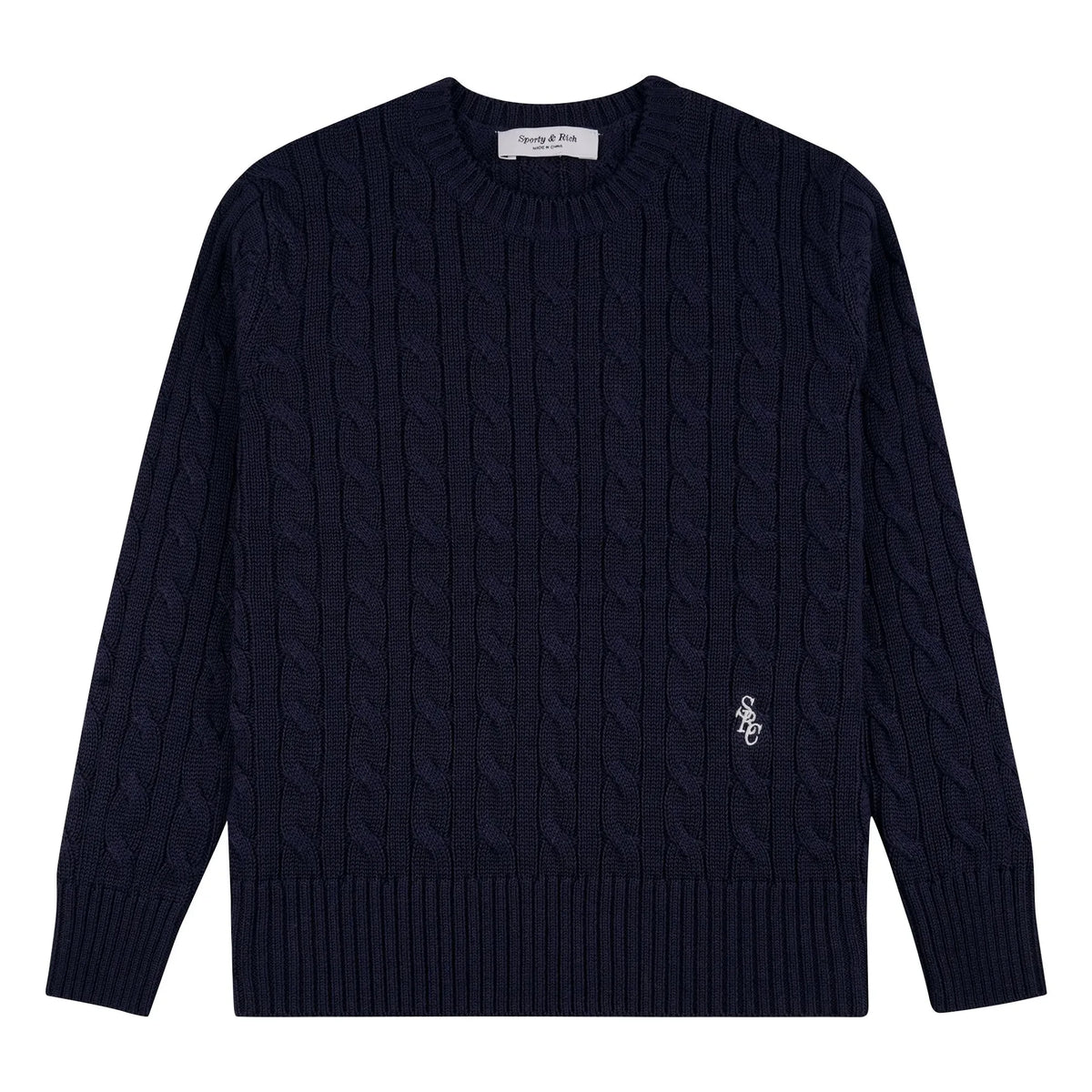 Sporty & Rich - SRC Twisted Sweater | Dark Blue