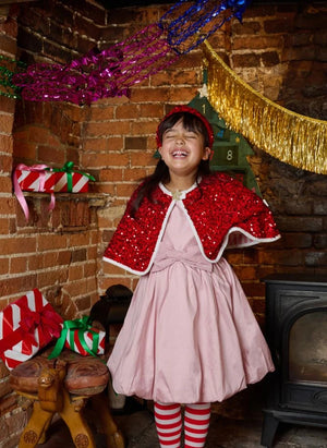 Rockahula Kids - Santa Sequin Cape | Red