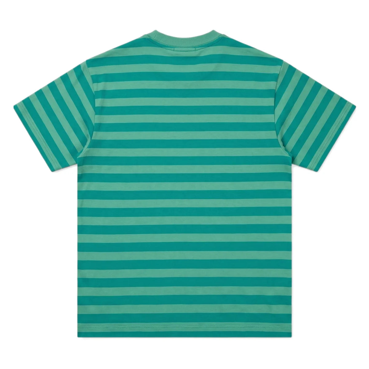 Smallable Kid - Nils Striped Organic Cotton T-shirt | Emerald green
