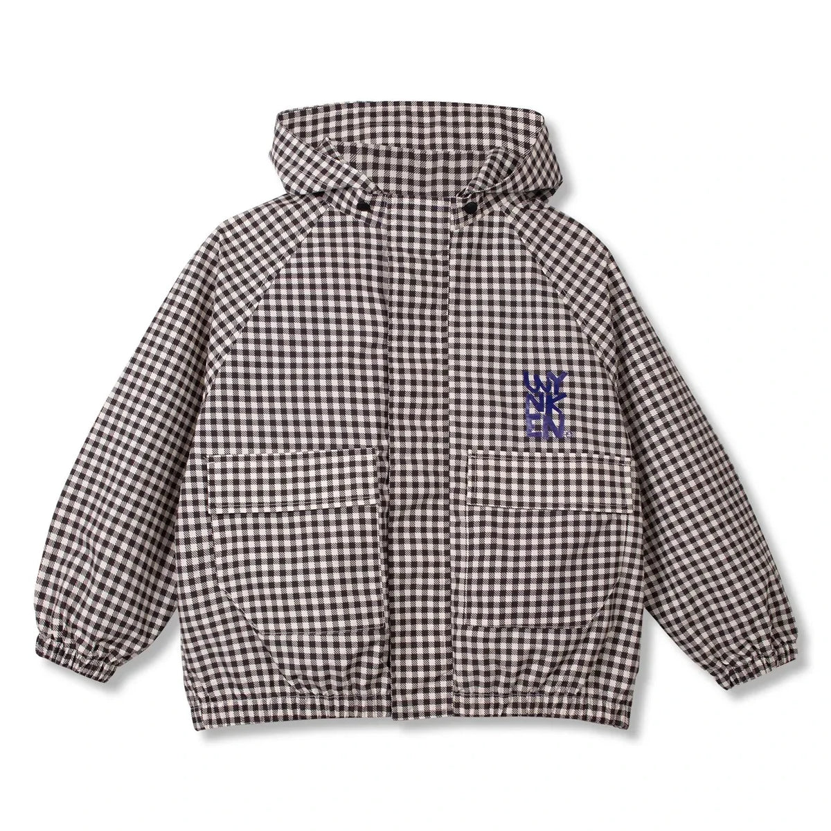 Wynken - Vichy Windbreaker Jacket | Black