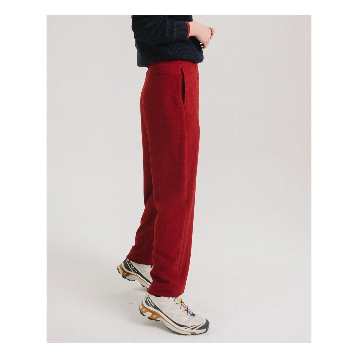 Tinsels - Brando Straight Leg Pants | Cherry Red