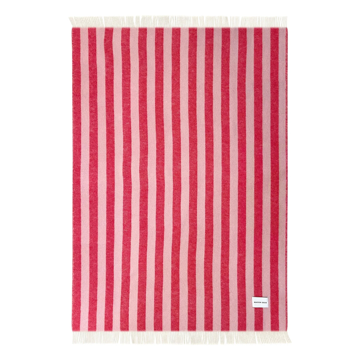 Maison Deux - Candy Wrap Wool Blanket | Cherry Red