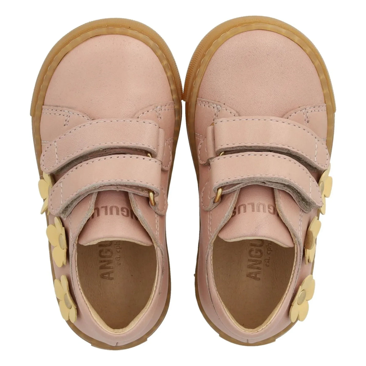 Angulus - Double Scratch Flower Sneakers | Pale Pink