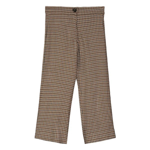 Tangerine - Slim Fit Checkered Pants | Brown