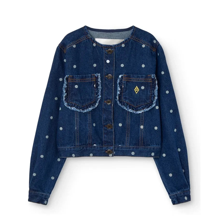 The Animals Observatory - Swift Pois Denim Jacket | Dark Blue