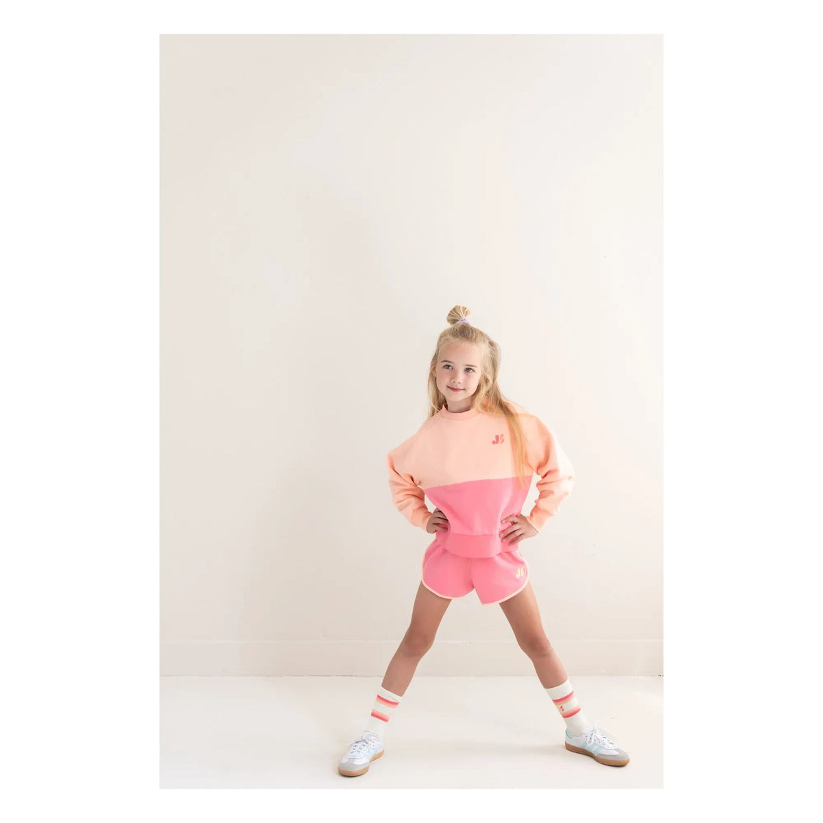 Jenest - Colour-Blocked organic cotton sweatshirt | Pink