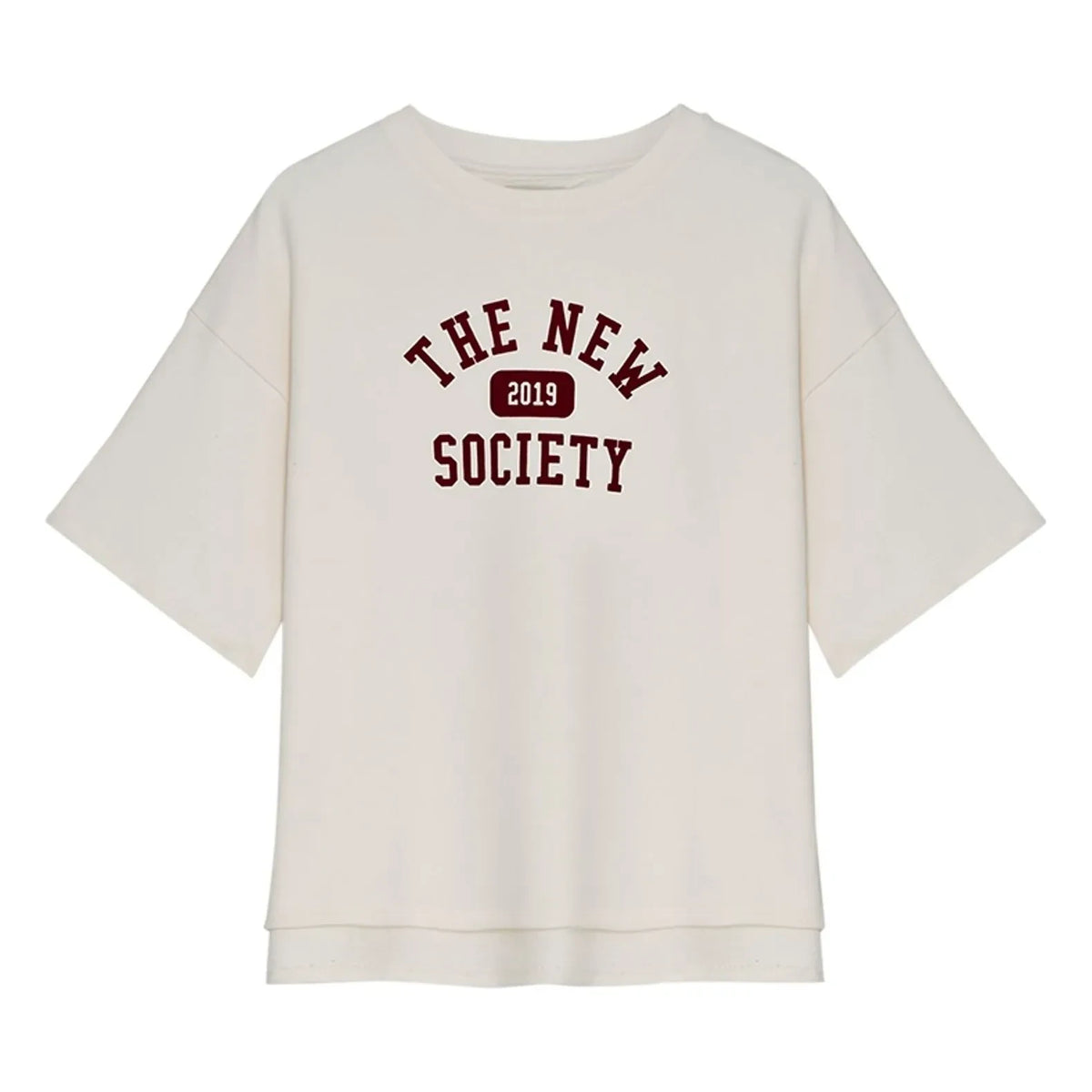 the new society - Ivy Coton T-Shirt | White