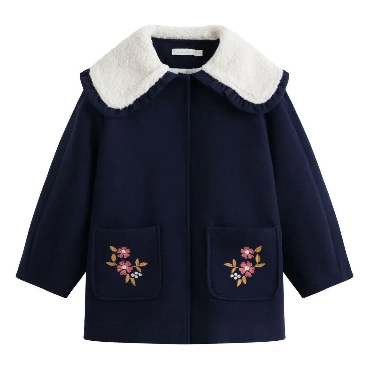 C'era Una Volta - Embroidered Nancy Coat | Navy
