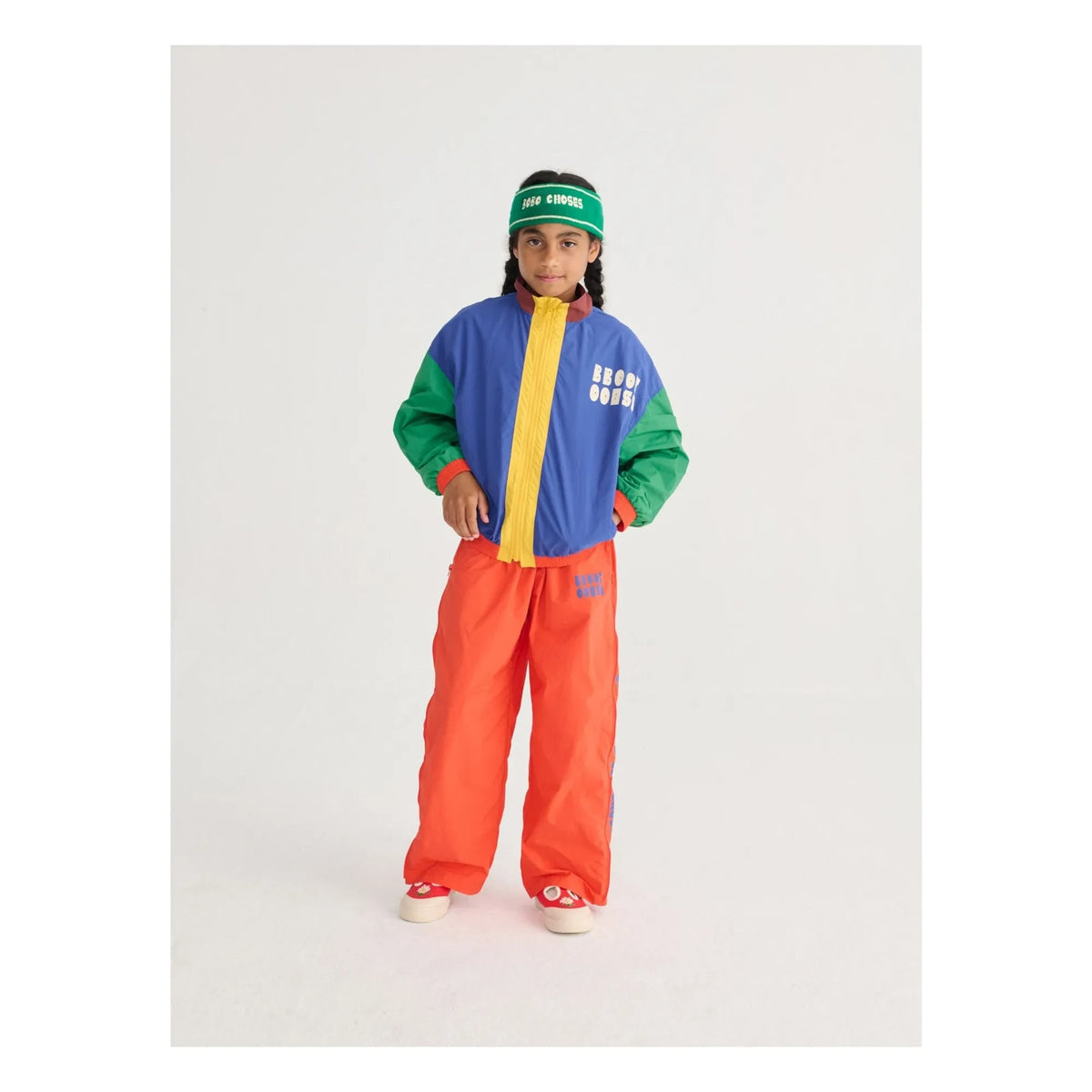 Bobo Choses - Color Block Recycled Fiber Tracksuit Jacket | Blue