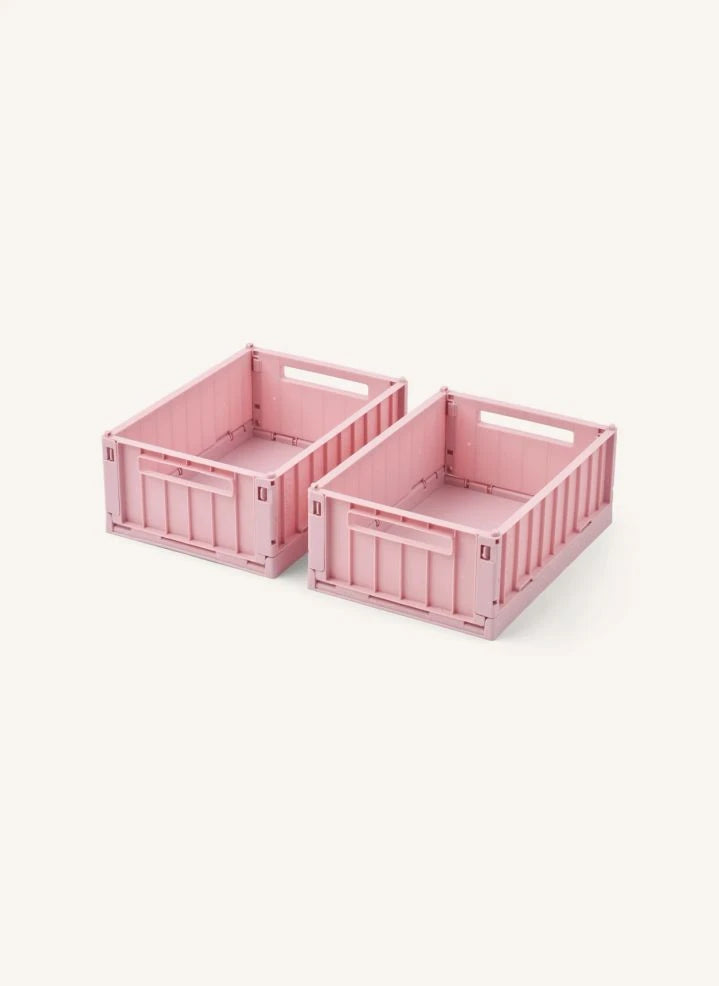 Liewood - Weston Foldable Storage Box - Set of 2 | Blush