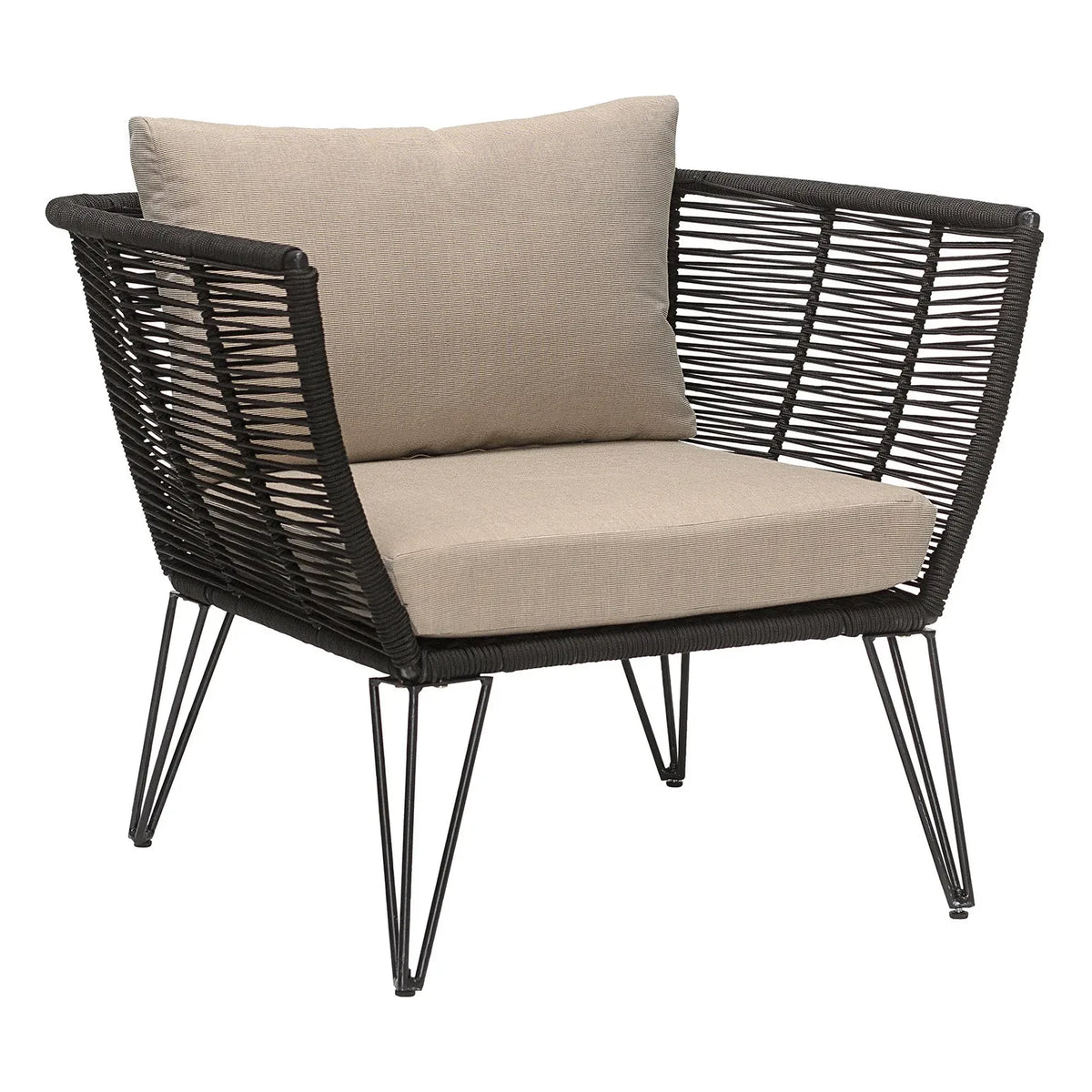 Bloomingville - Mundo Outdoor Lounge Chair | Black