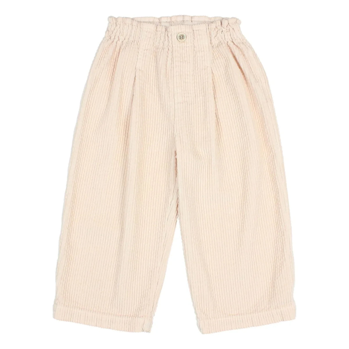 Búho - Gingham Velvet Trousers | Light Pink