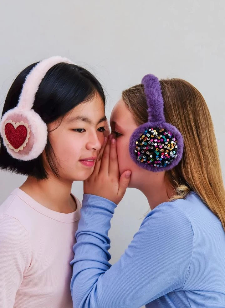 Mimi & Lula - Heart Earmuffs | Pink