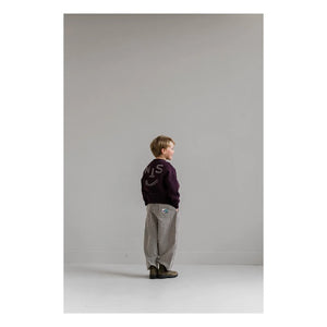 Jenest - Striped Pants | Burgundy