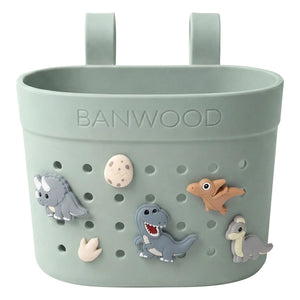 Banwood - Pin & Ride customizable bike basket/trolley | Green