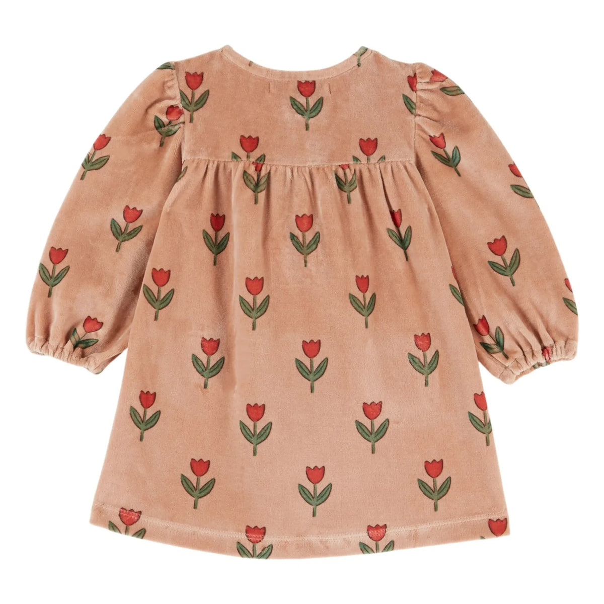 Emile et Ida - Organic Cotton Velvet Tulip Dress | Pink