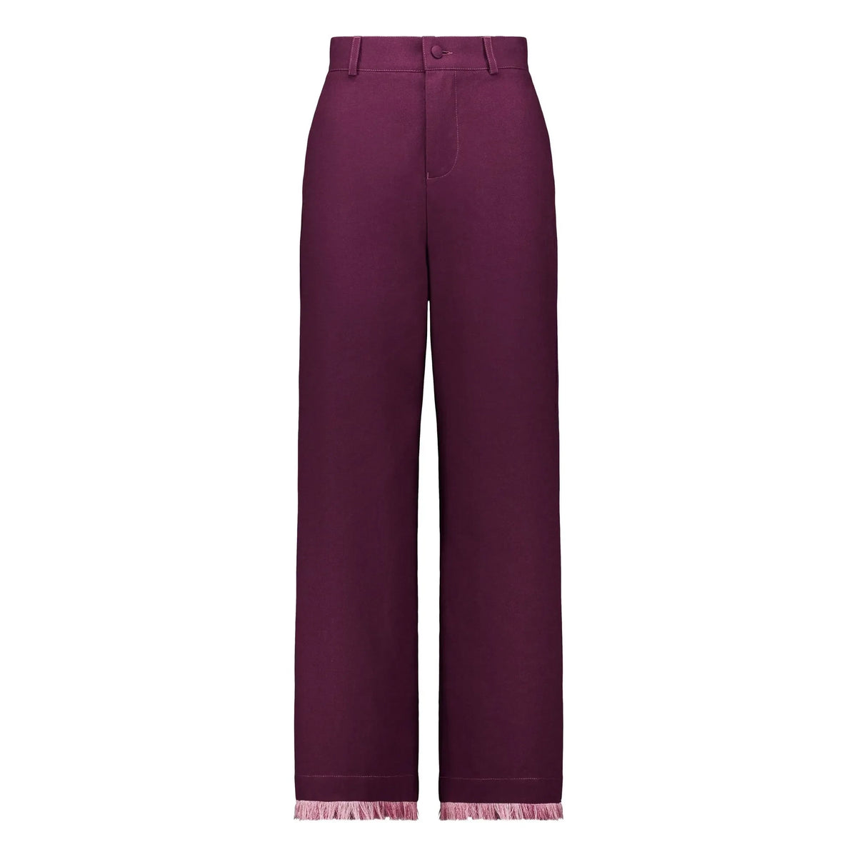 Elise Chalmin - Georgia Cotton Trousers | Burgundy