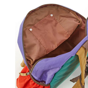 Ocean&Ground - Multi-Colored Block Backpack | Emerald Green