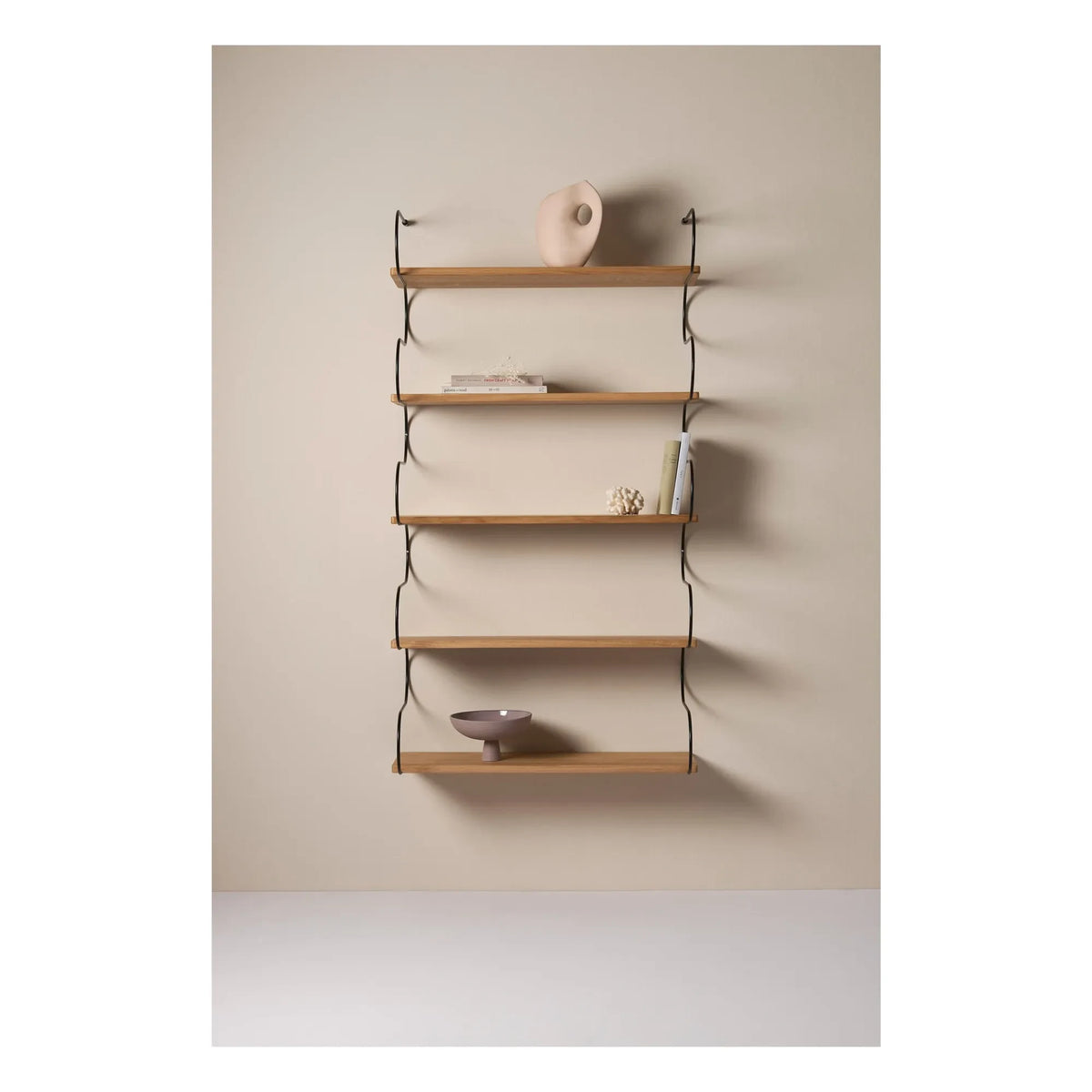 Schneid Studio - Onda Oak Wood Shelf | Black