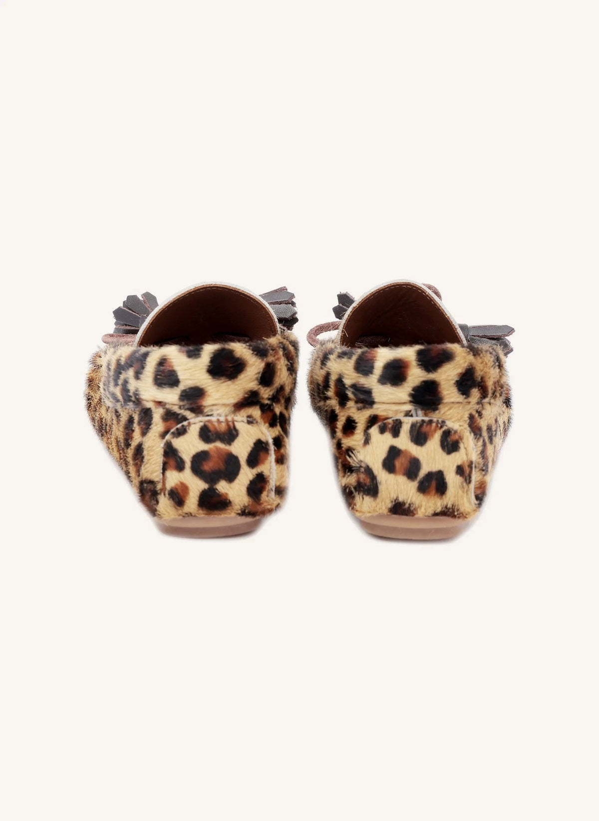 Pèpè - Leopard Print Loafer Shoes | Beige