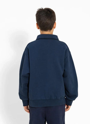 Smallable Kid - Langford Organic Cotton Polo T-Shirt | Navy