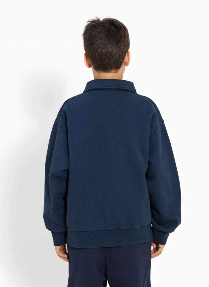 Smallable Kid - Langford Organic Cotton Polo T-Shirt | Navy