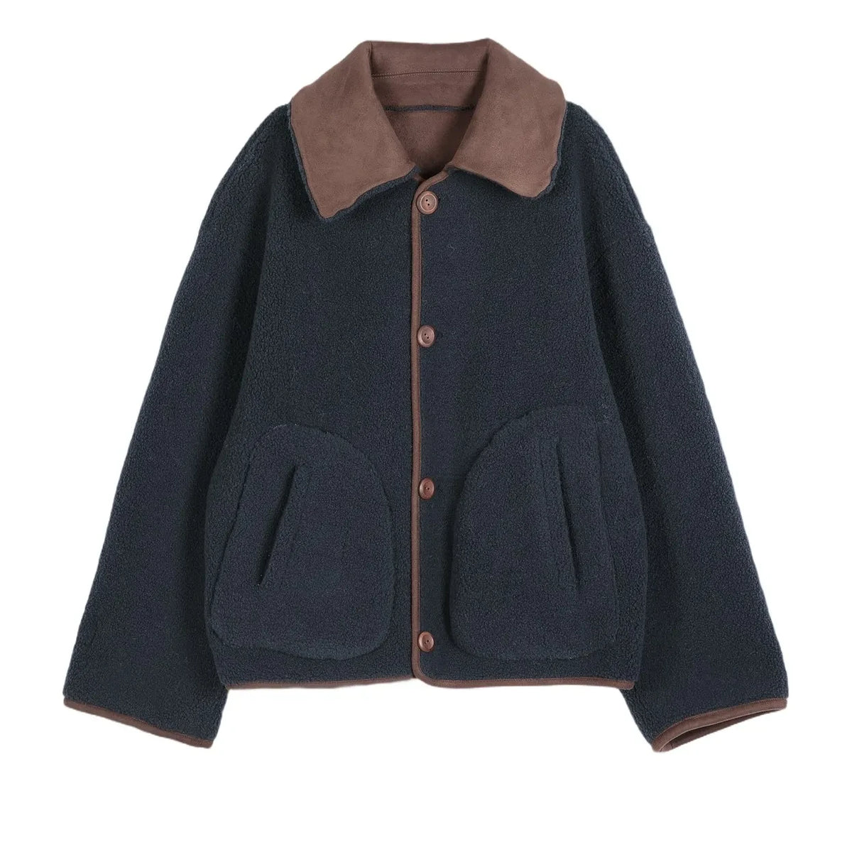 Bobo Choses - Soft Sherpa Reversible Jacket | Dark Brown
