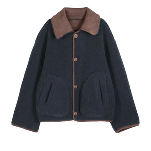 Bobo Choses - Soft Sherpa Reversible Jacket | Dark Brown
