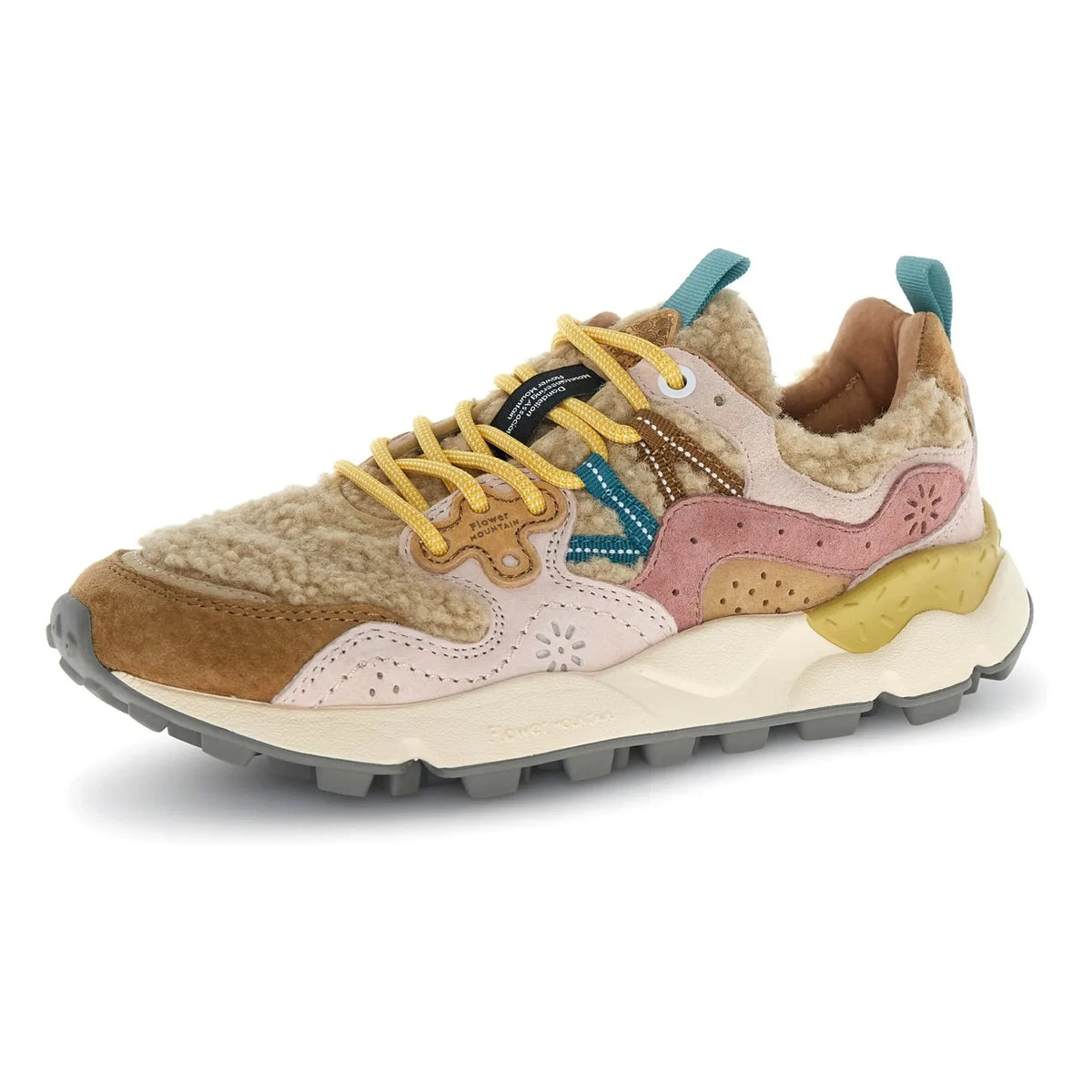 Flower Mountain - Yamano 3 Suede Teddy Sneakers | Brown