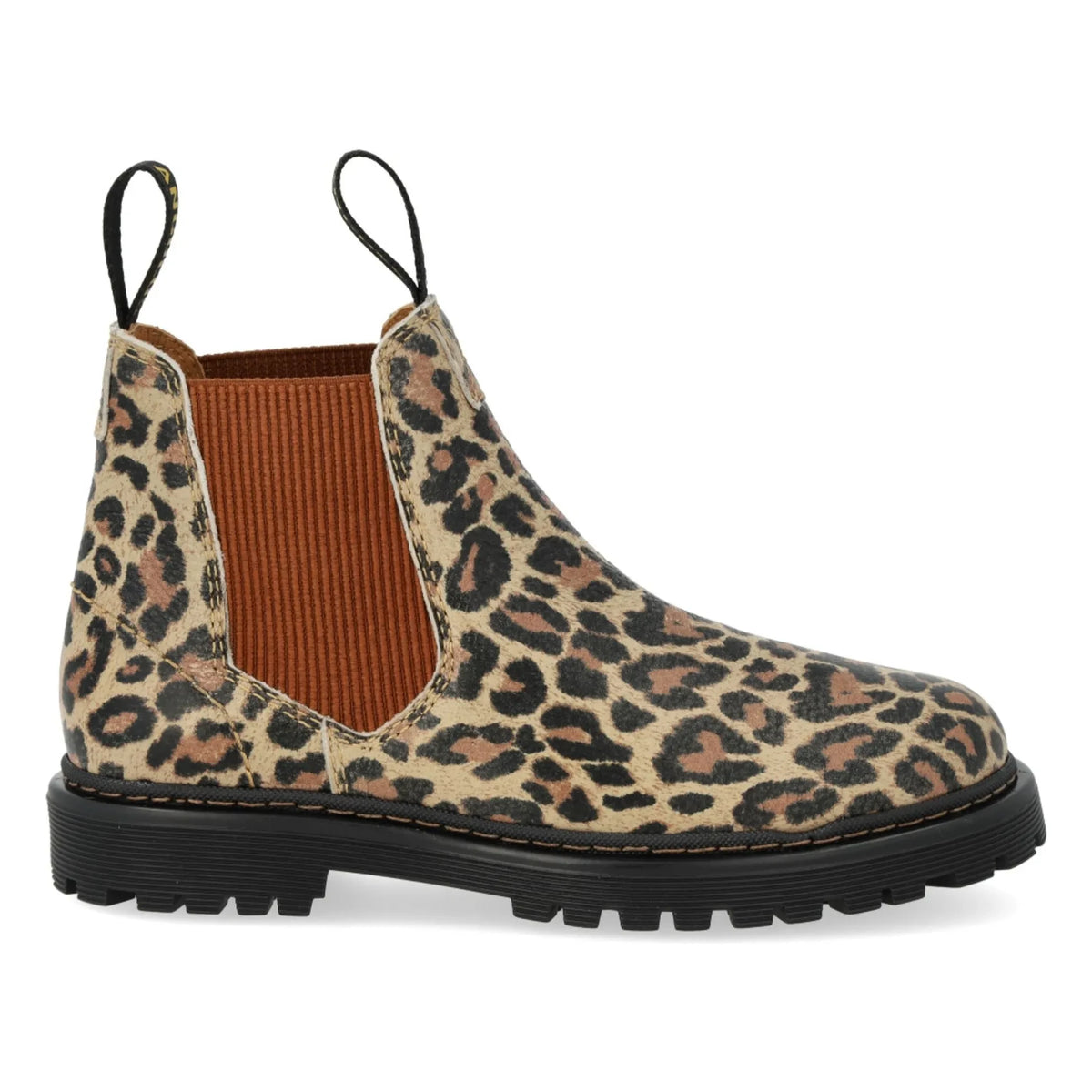 Angulus - Logo Strap Chelsea Boots | Dark Tan Brown