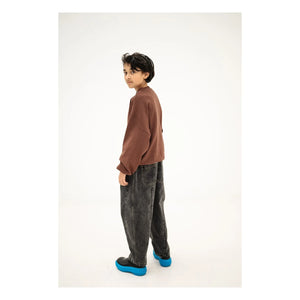 Repose AMS - Organic Cotton Logo Sweatshirt | Brown