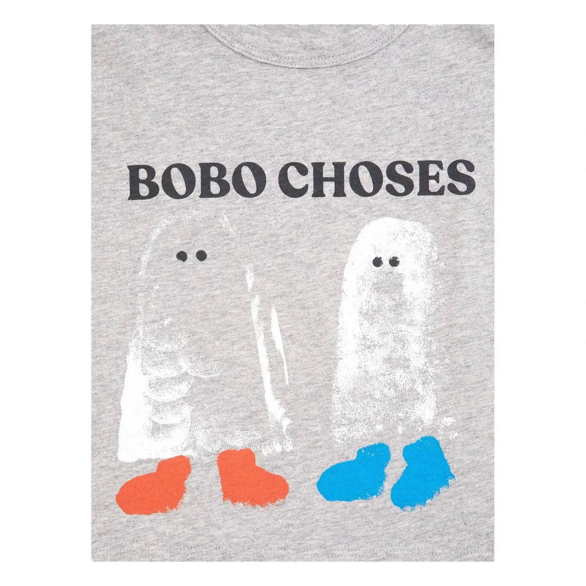 Bobo Choses - Bobo Choses Organic Cotton Baby Ghost T-Shirt | Heather Grey