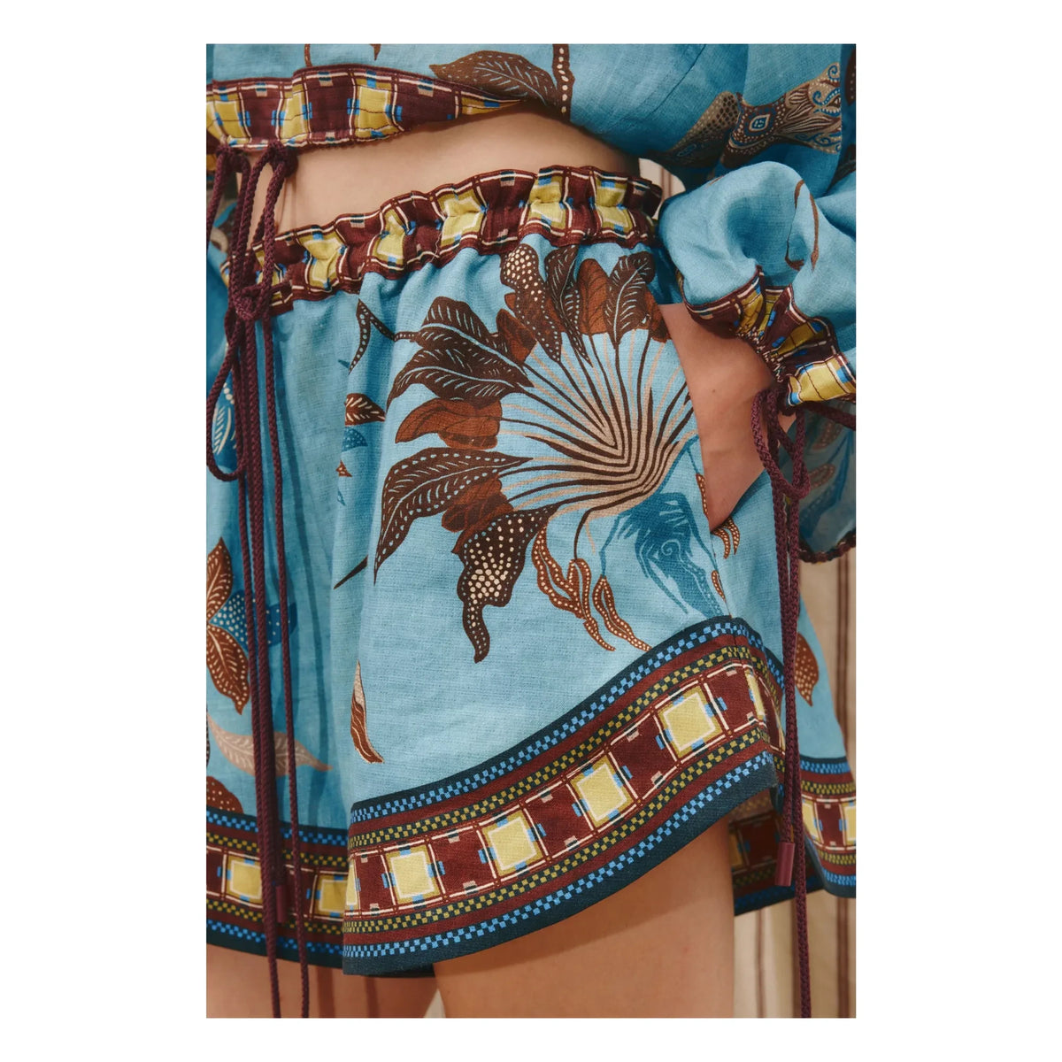 Alémais - Georgie Linen Shorts | Blue
