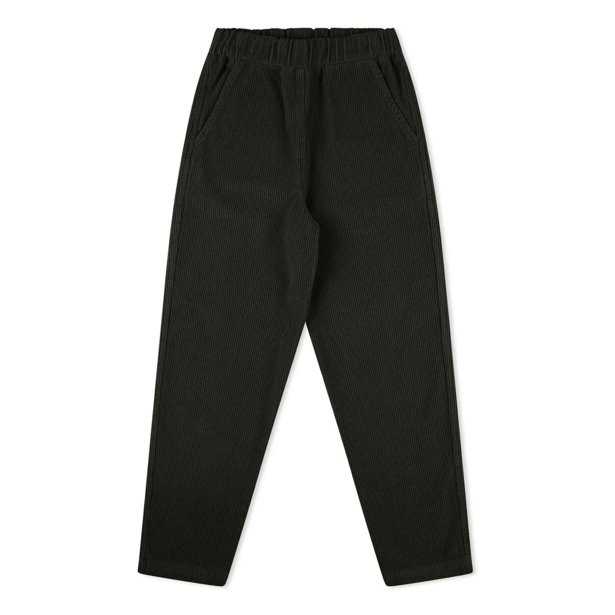 Matona - Organic Cotton Velvet Pants | Black