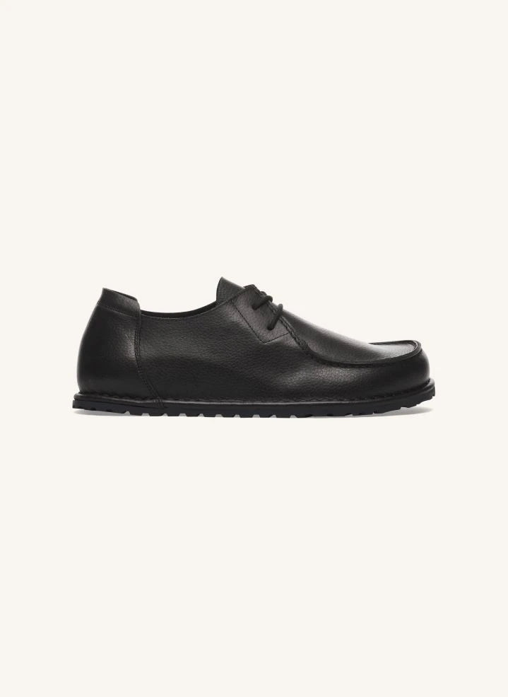 BIRKENSTOCK - Utti Lace-Up Leather Loafers | Black