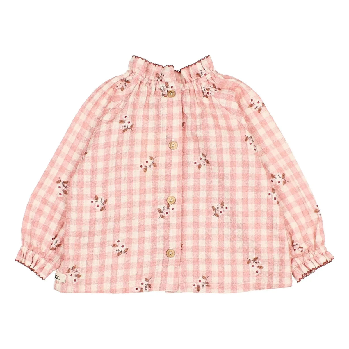 Búho - Vichy Floral Blouse | Pink