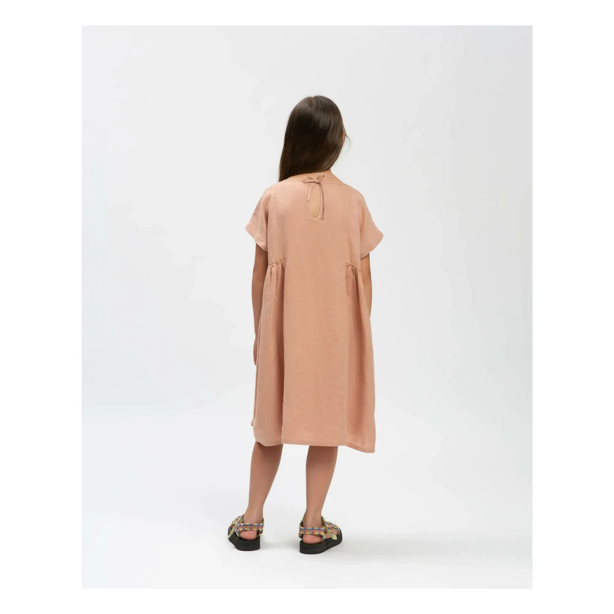 Matona - Linen Dress | Dust Pink